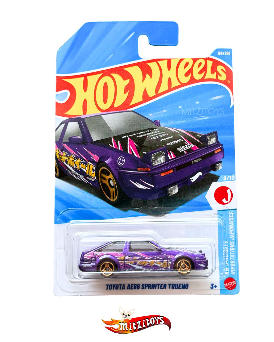 Toyota AE86 Sprinter Trueno (9/10) - HW J-Imports - Hot Wheels Básico