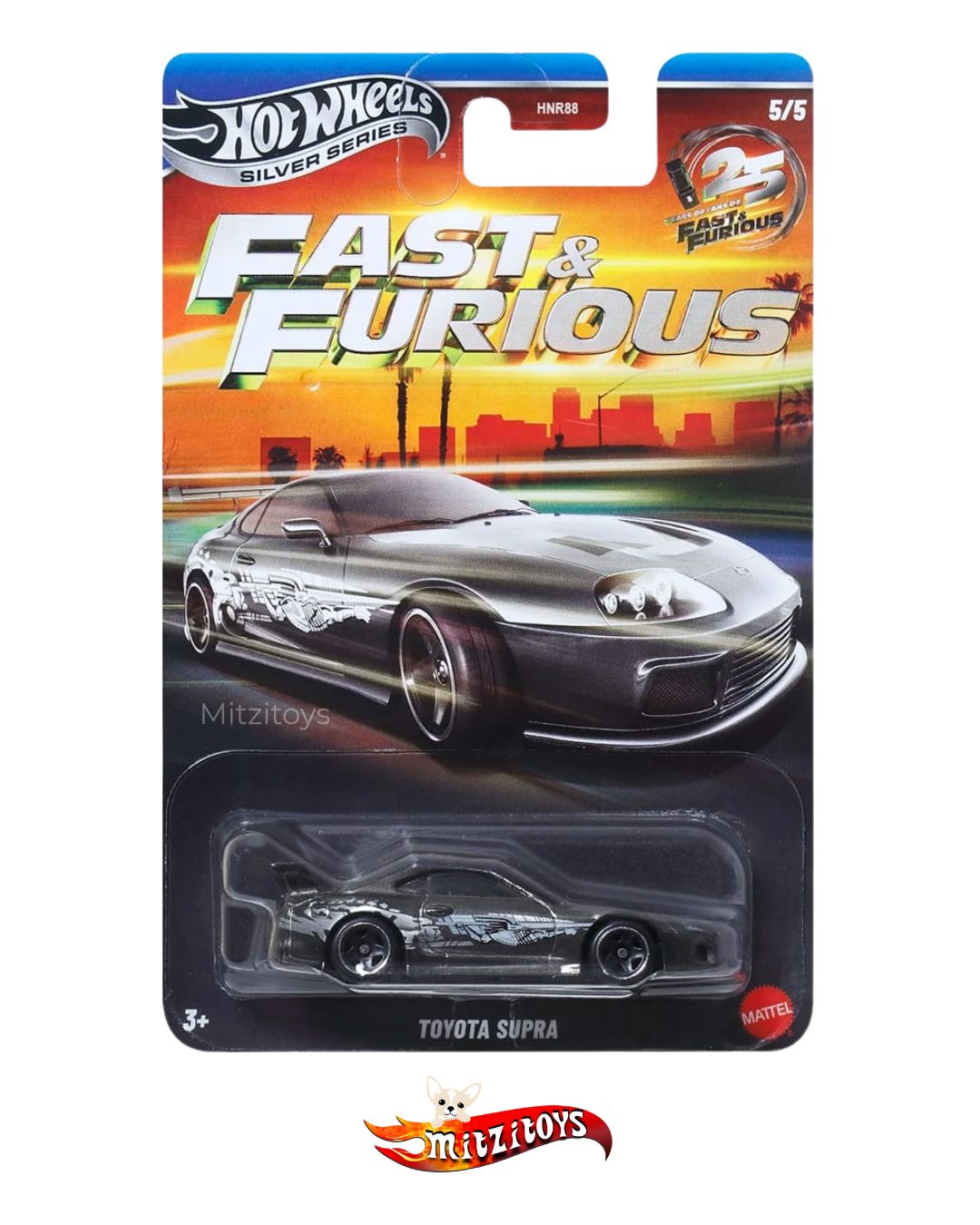Toyota Supra (5/5) - Fast & Furious - Hot Wheels Silver Series