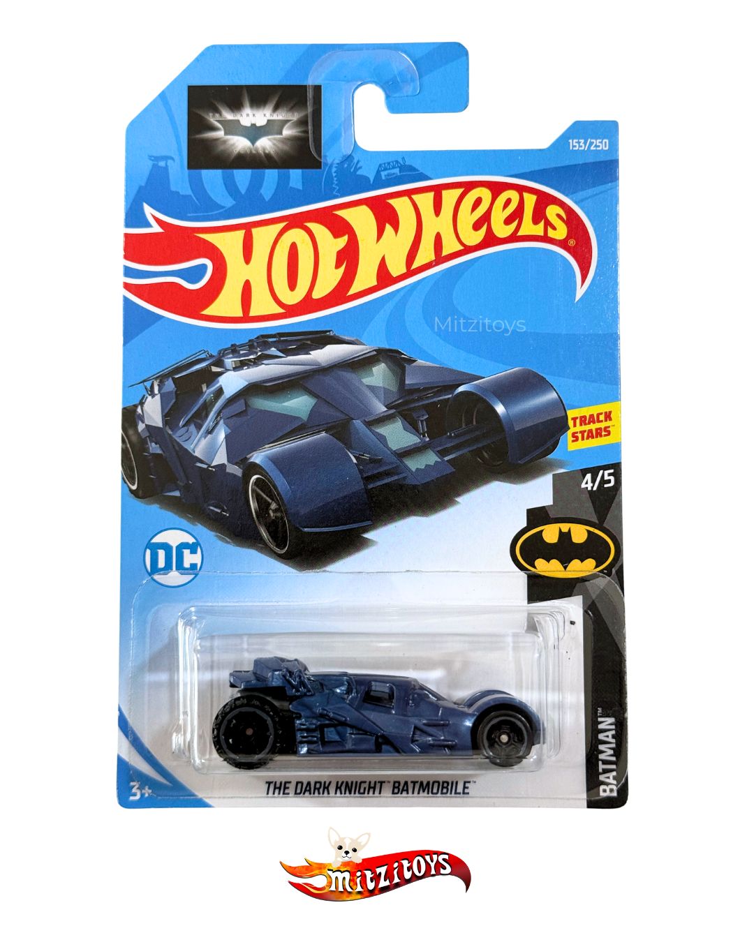 The Dark Knight Batmobile (4/5) - Batman - Hot Wheels Básico