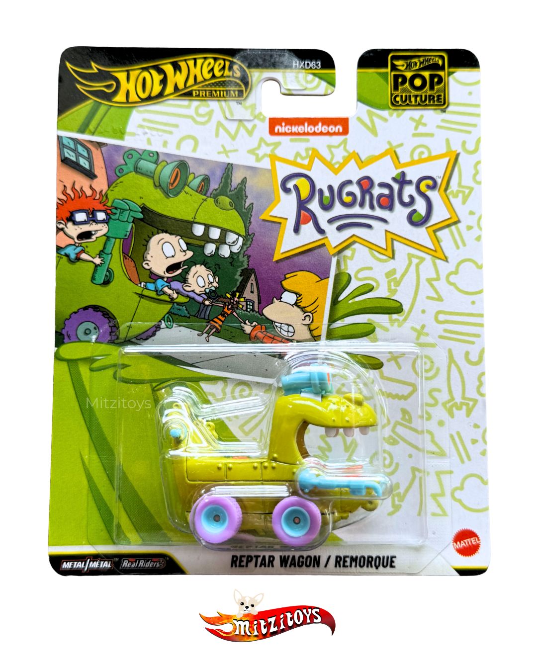 Reptar Wagon - Pop Culture - hot wheels Premium