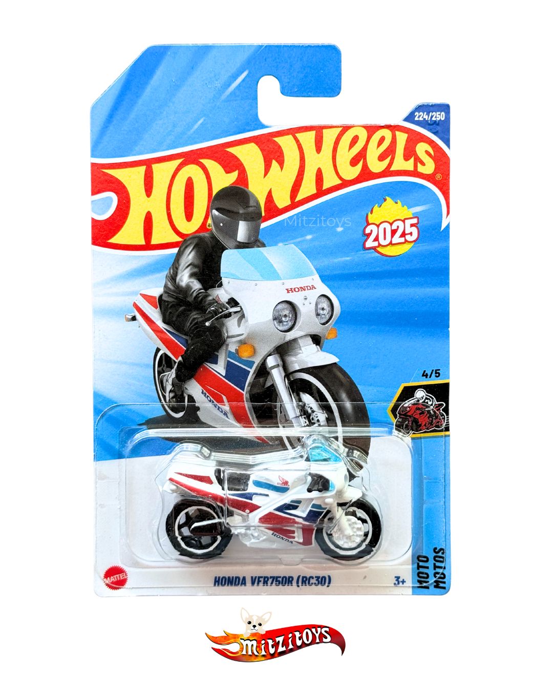 Honda VFR750R (RC30) (224/250) (4/5) - HW Moto - Hot Wheels básico
