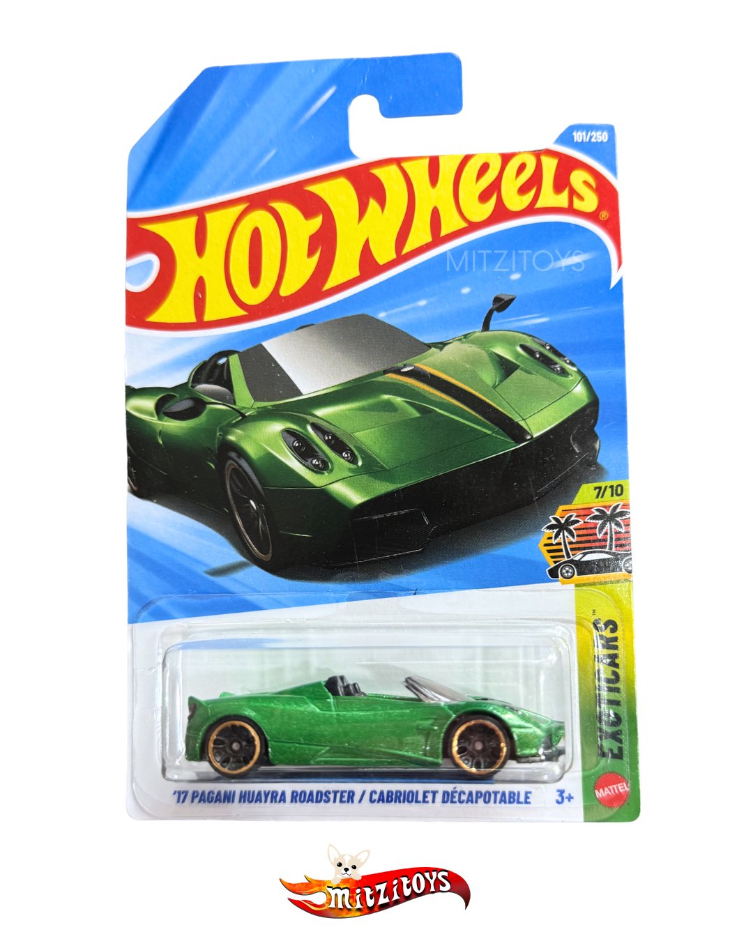 '17 Pagani Huayra Roadster Verde 101/250; HW Exotics Básico