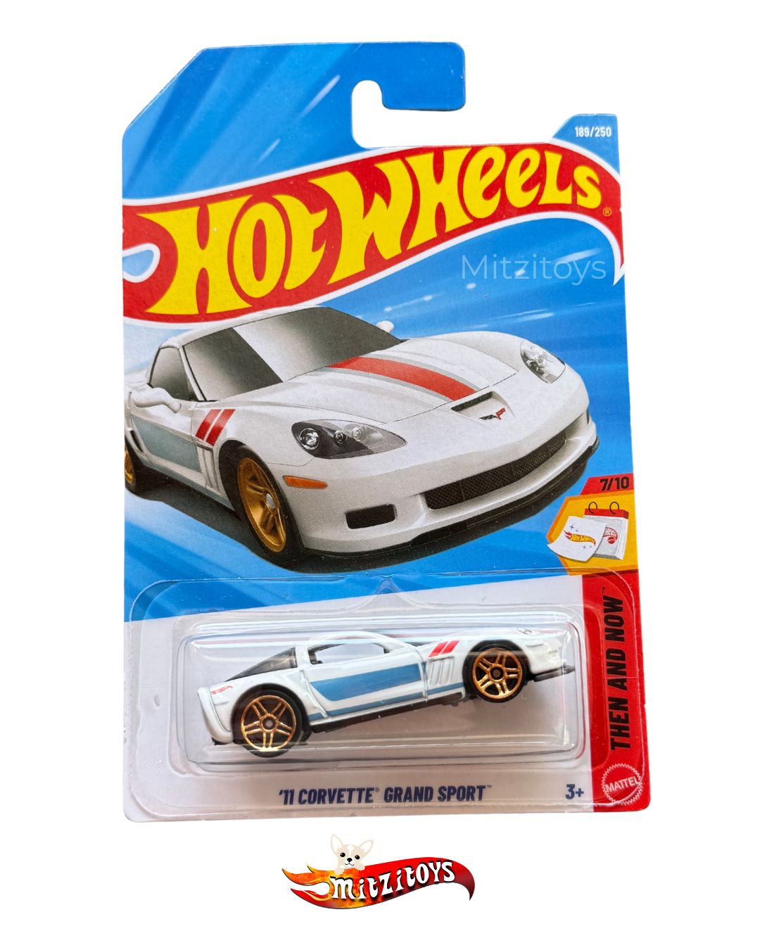 '11 Corvette Grand Sport (7/10) - Then and Now - Hot Wheels básico