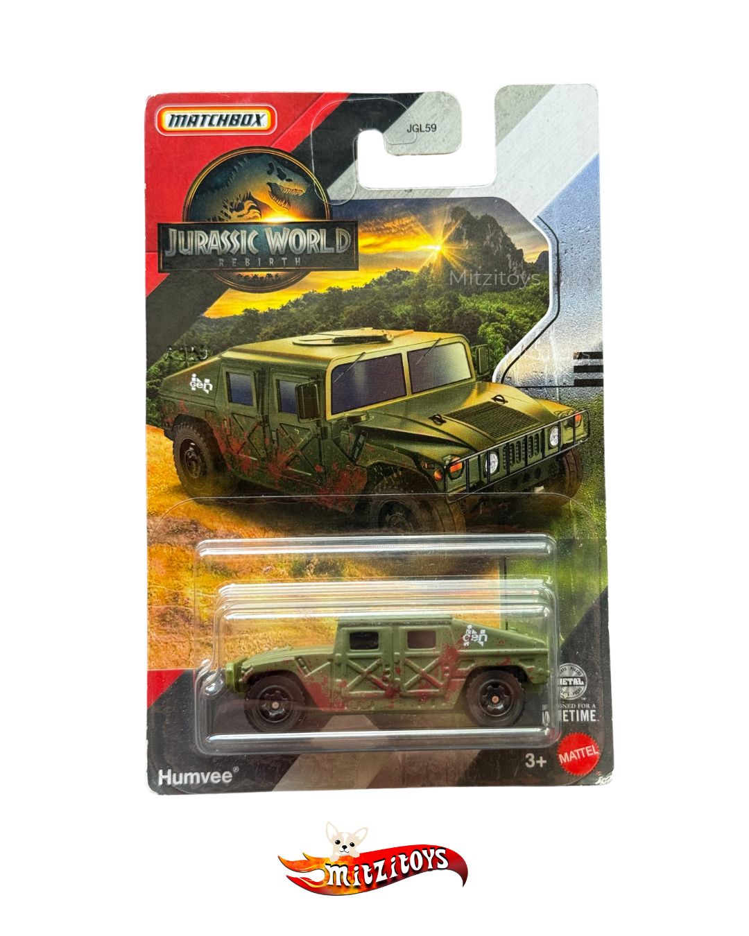 Humvee - Jurassic World Rebirth - Matchbox básico
