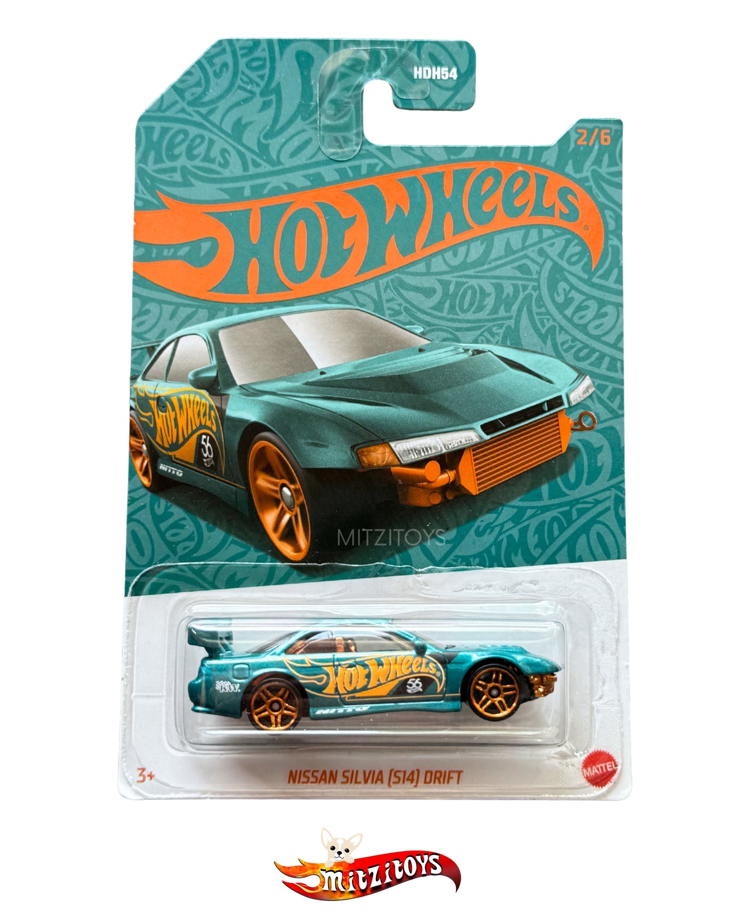 Nissan Silvia (S14) Drift 2/6 - Anniversary Series (56th Anniversary) - Hot Wheels