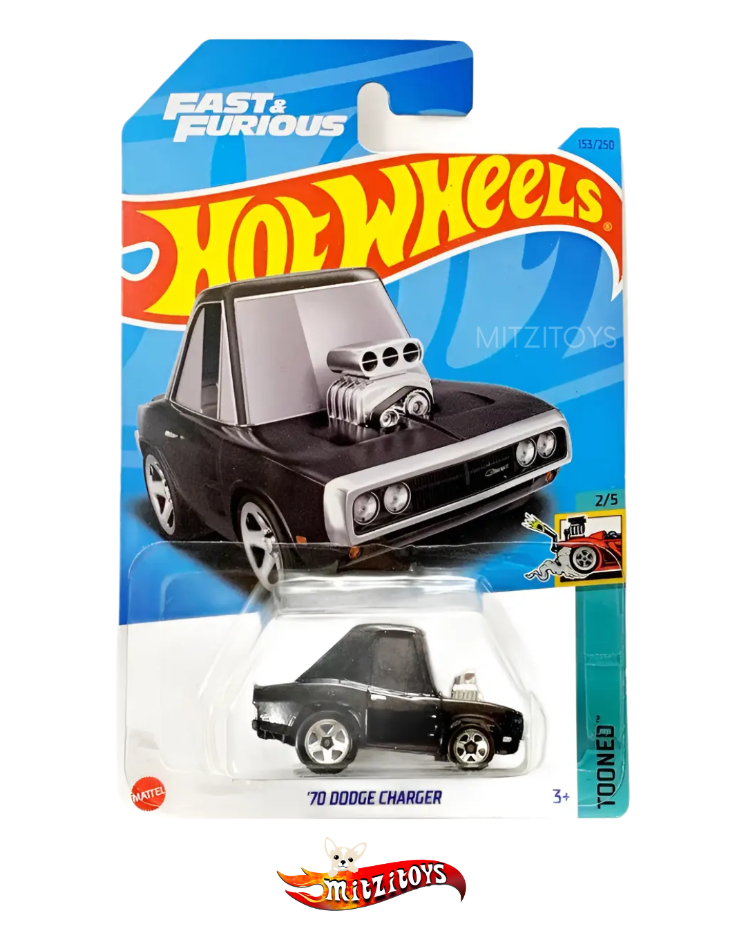 '70 Dodge Charger (Tooned) 2023 - Hot Wheels - Fast & Furious (2/5)
