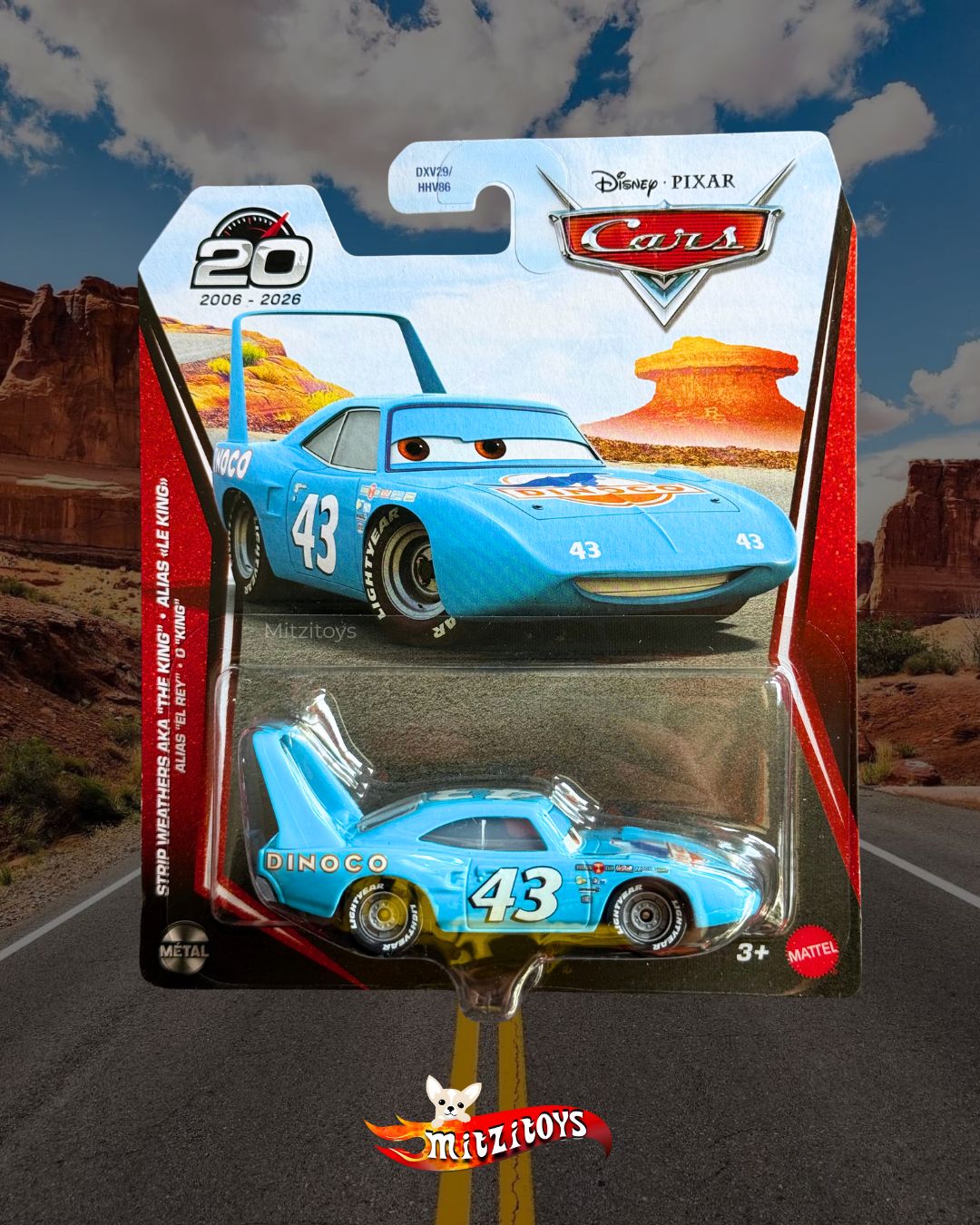 Strip Weathers AKA "The King" Disney Pixar Cars 20 Aniversario - Mattel