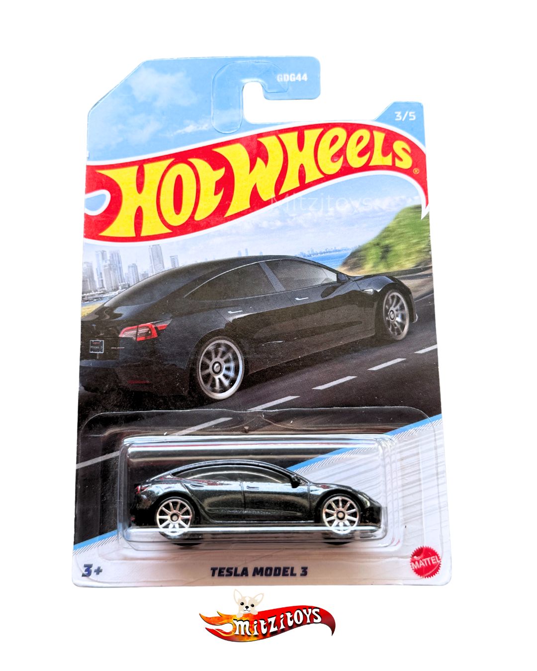 Tesla Model 3 (3/5) - Luxury Sedans - Hot Wheels básico