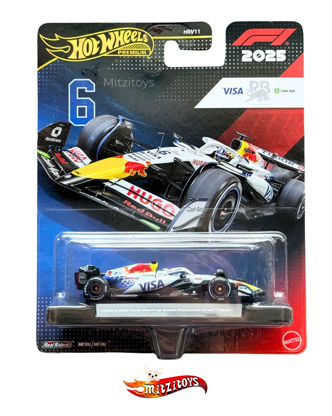 Visa Cash App Racing Bulls Formula One Team #6 - F1 2025 - Hot Wheels Premium