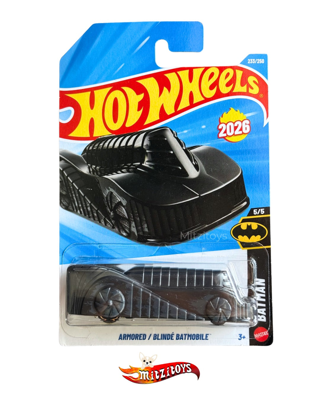 Armored / Blindé Batmobile (233/250) (5/5) - Batman - Hot Wheels básico