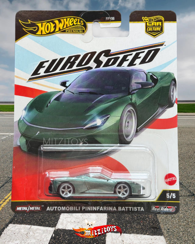 Automobili Pininfarina Battista - Hot Wheels Premium Car Culture: Euro Speed (5/5) - Acid Green