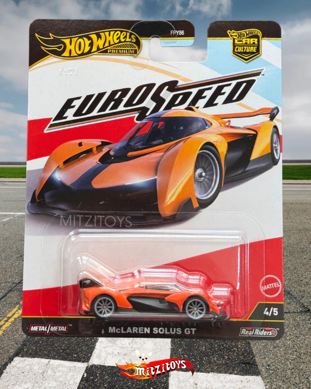 McLaren Solus GT - Hot Wheels Premium Car Culture: Euro Speed (4/5) - Naranja/Negro