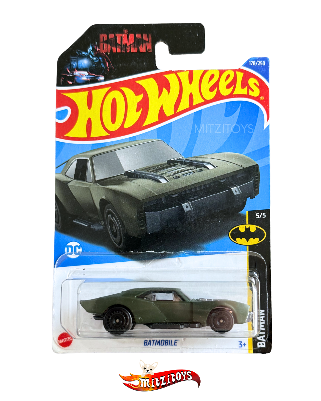 Hot Wheels Batmobile Verde (The Batman) - Batman Series (178/250)