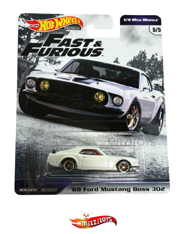 '69 Ford Mustang Boss 302 - Hot Wheels Premium Fast & Furious: 1/4 Mile Muscle (5/5)