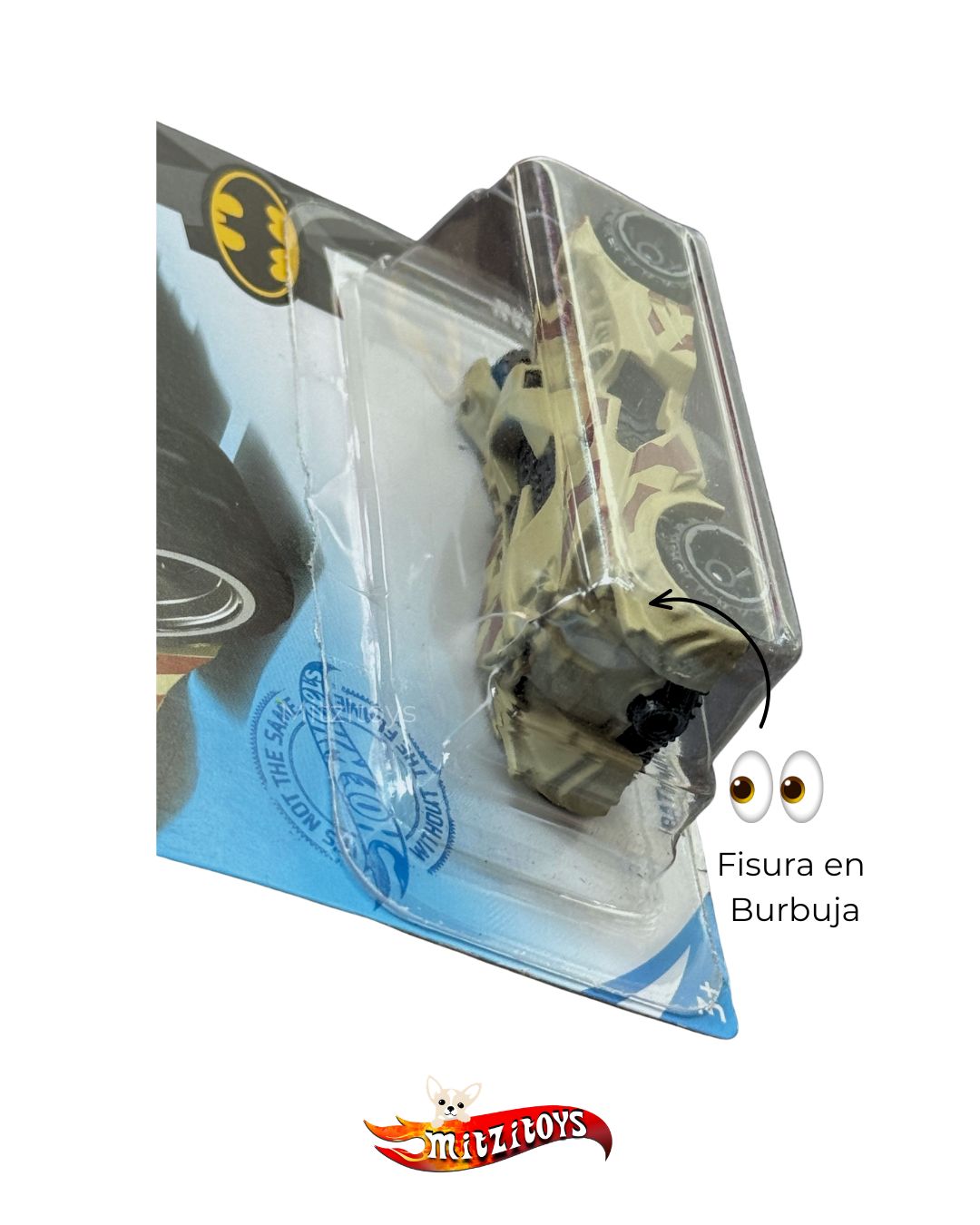 (Detalle) Batman: Arkham Knight Batmobile (1/5) - Batman - Hot Wheels Básico