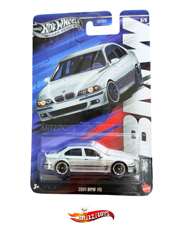 2001 BMW M5 Gris - Hot Wheels Silver Series