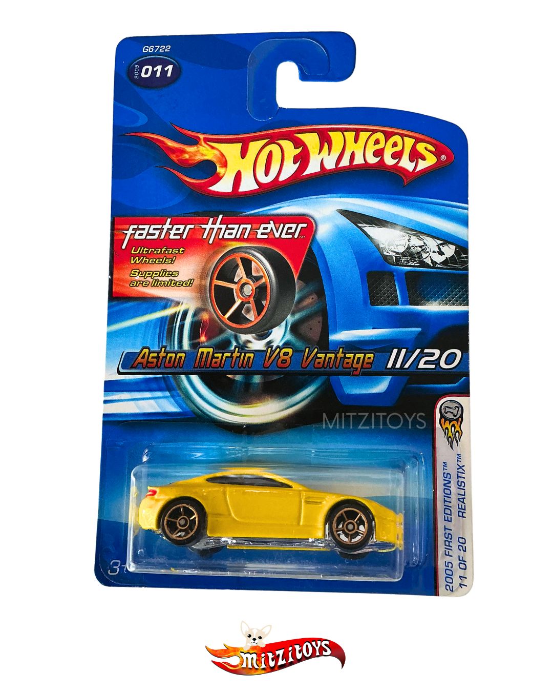Aston Martin V8 Vantage 11/20 - 2005 First Editions: Realistix - Hot Wheels Básicos