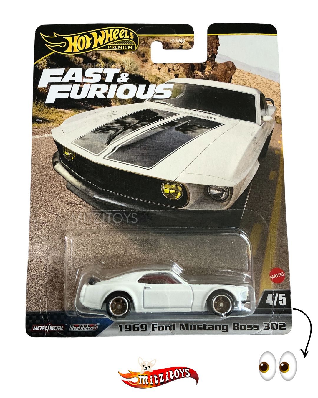 1969 Ford Mustang Boss 302 4/5 - Fast & Furious - Hot Wheels Premium