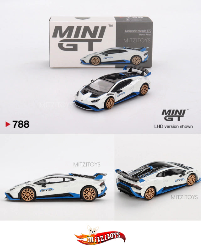 Lamborghini Huracán STO - Mini GT - Bianco Asopo (788)