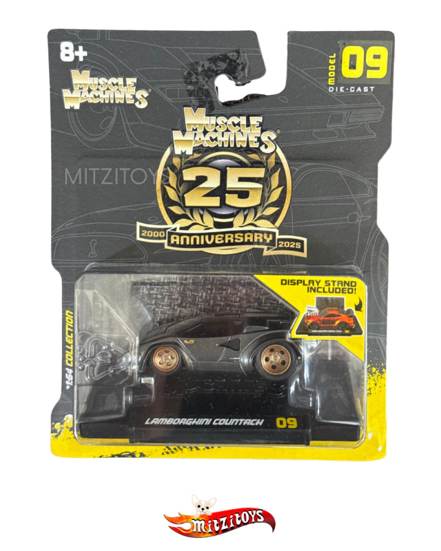 Lamborghini Countach - Muscle Machines 25th Anniversary (Model 09) - Gunmetal Grey