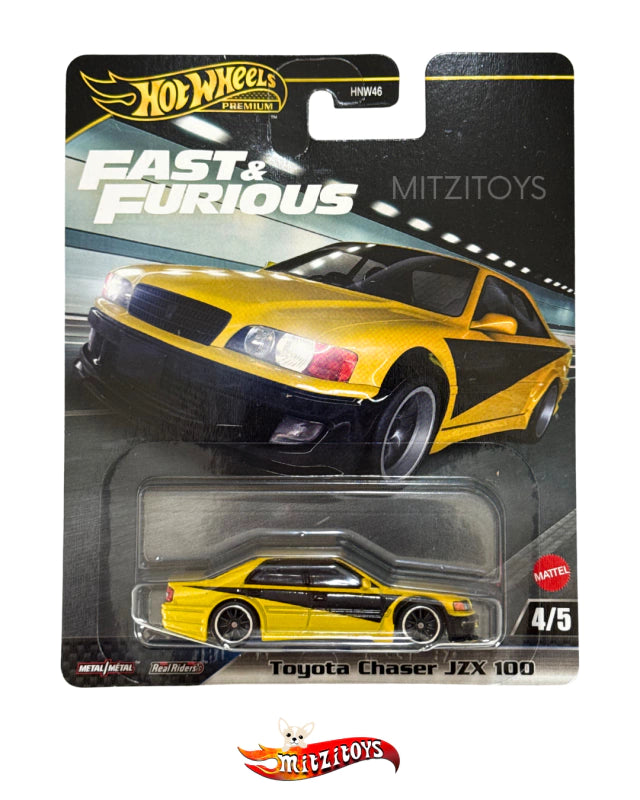 Toyota Chaser JZX 100 - Hot Wheels Premium Fast & Furious (4/5) - Amarillo Drift