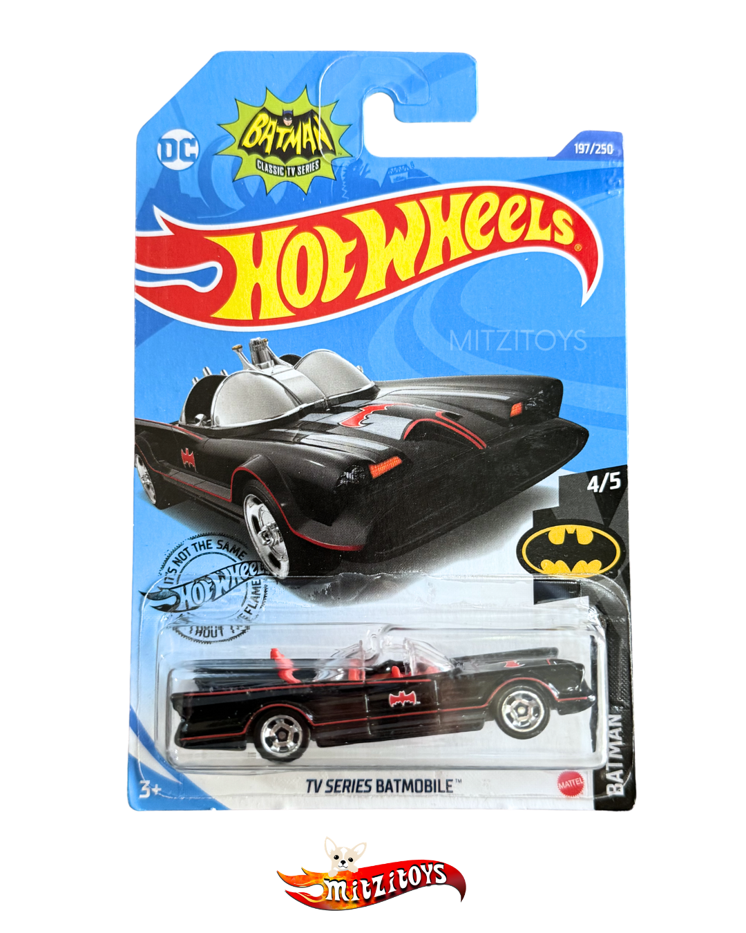 TV Series Batmobile; Negro; #197/250; Batman (4/5); Hot Wheels Básico