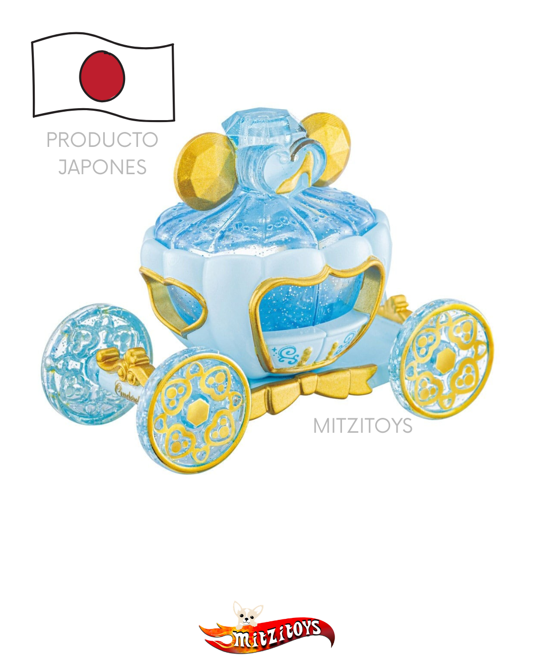 Disney Motors Jewelry Way Potiron Cinderella - Takara Tomy (Dream Tomica No.179)