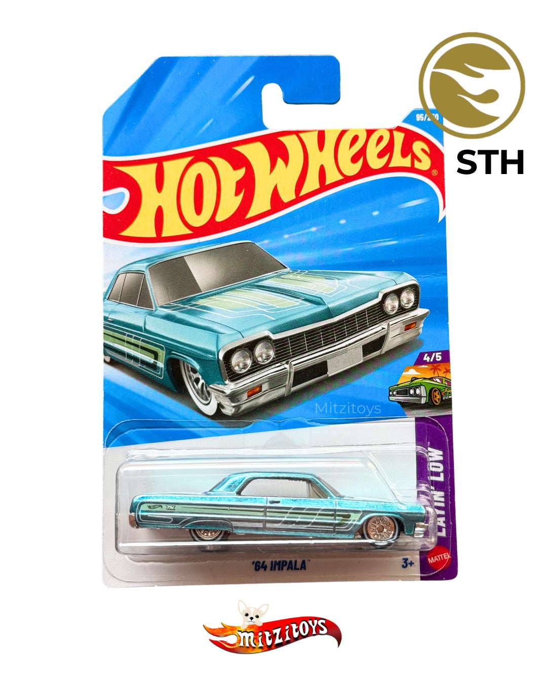 '64 Impala (4/5) - Layin' Low - Hot Wheels Super Treasure Hunt (STH)