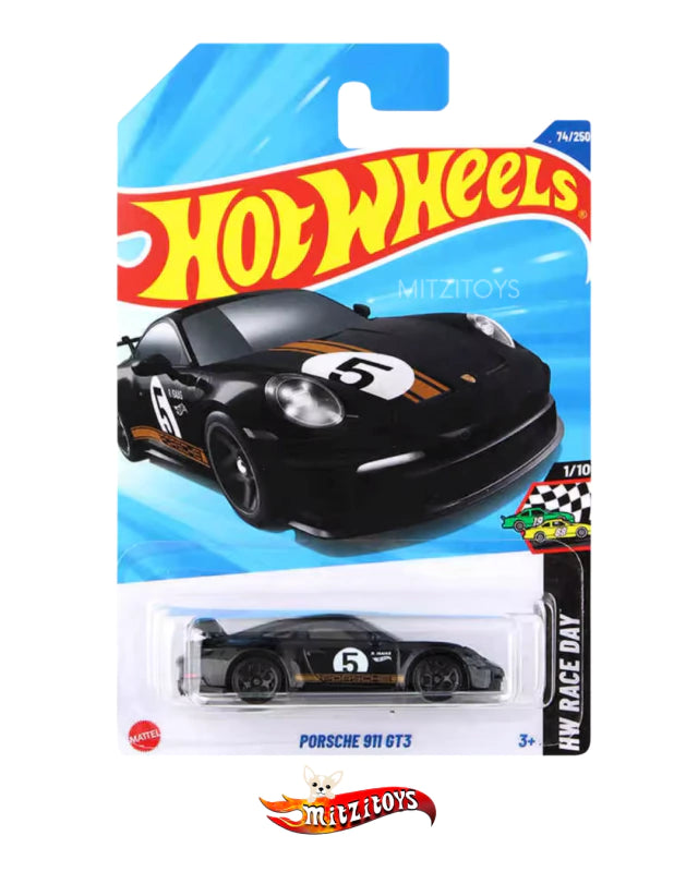Porsche 911 GT3 Negro #5 - Hot Wheels Basico