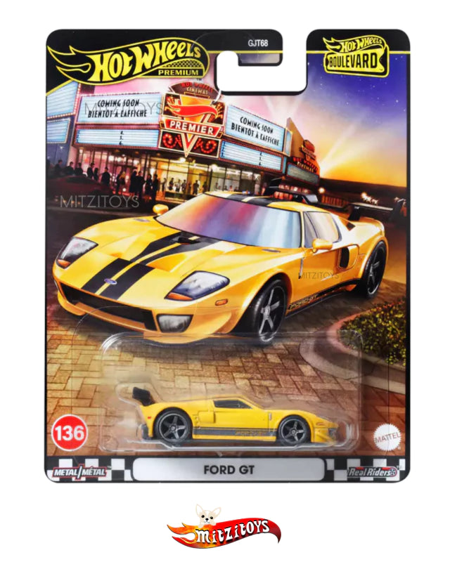 Ford GT Amarillo - Hot Wheels Premium - Boulevard (#136)