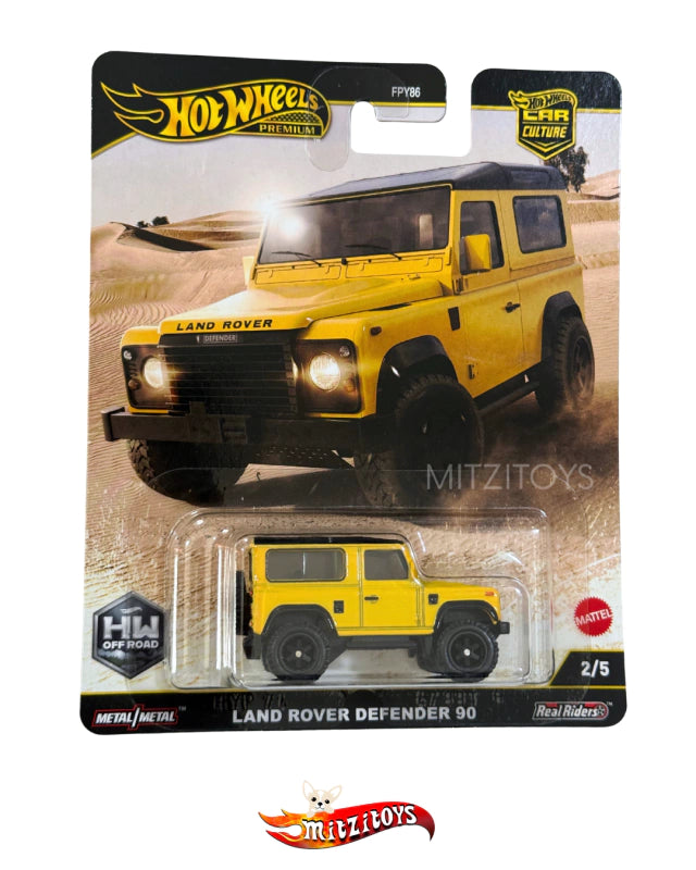 Land Rover Defender 90 - Hot Wheels Premium Car Culture: HW Off-Road (2/5) - Amarillo Desierto