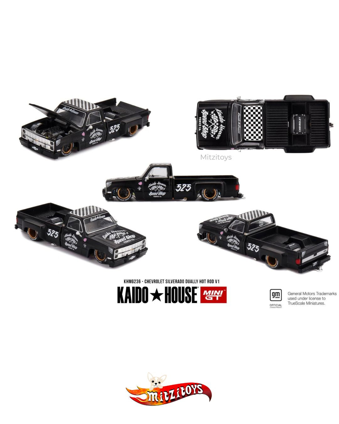 Chevrolet Silverado Dually Hot Rod V1 (#236) - Kaido House x Mini GT