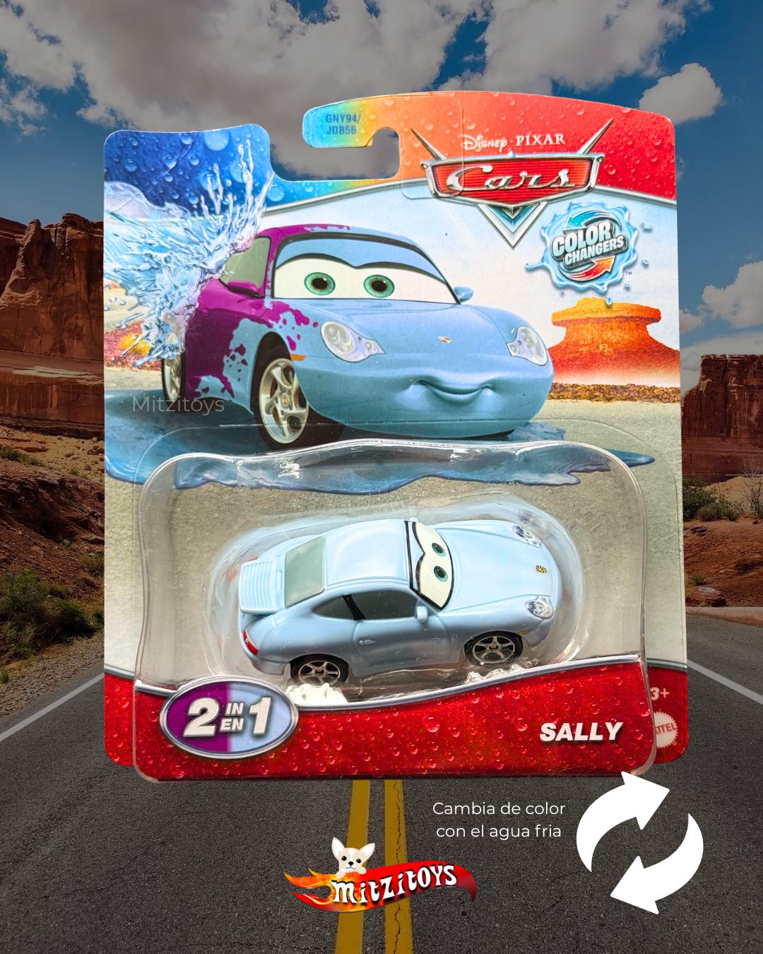 Sally Carrera - Disney Pixar Cars (Color Changers)