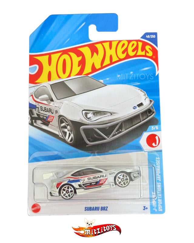 Subaru BRZ Blanco, J-Imports 3/5; Hot Wheels Básico