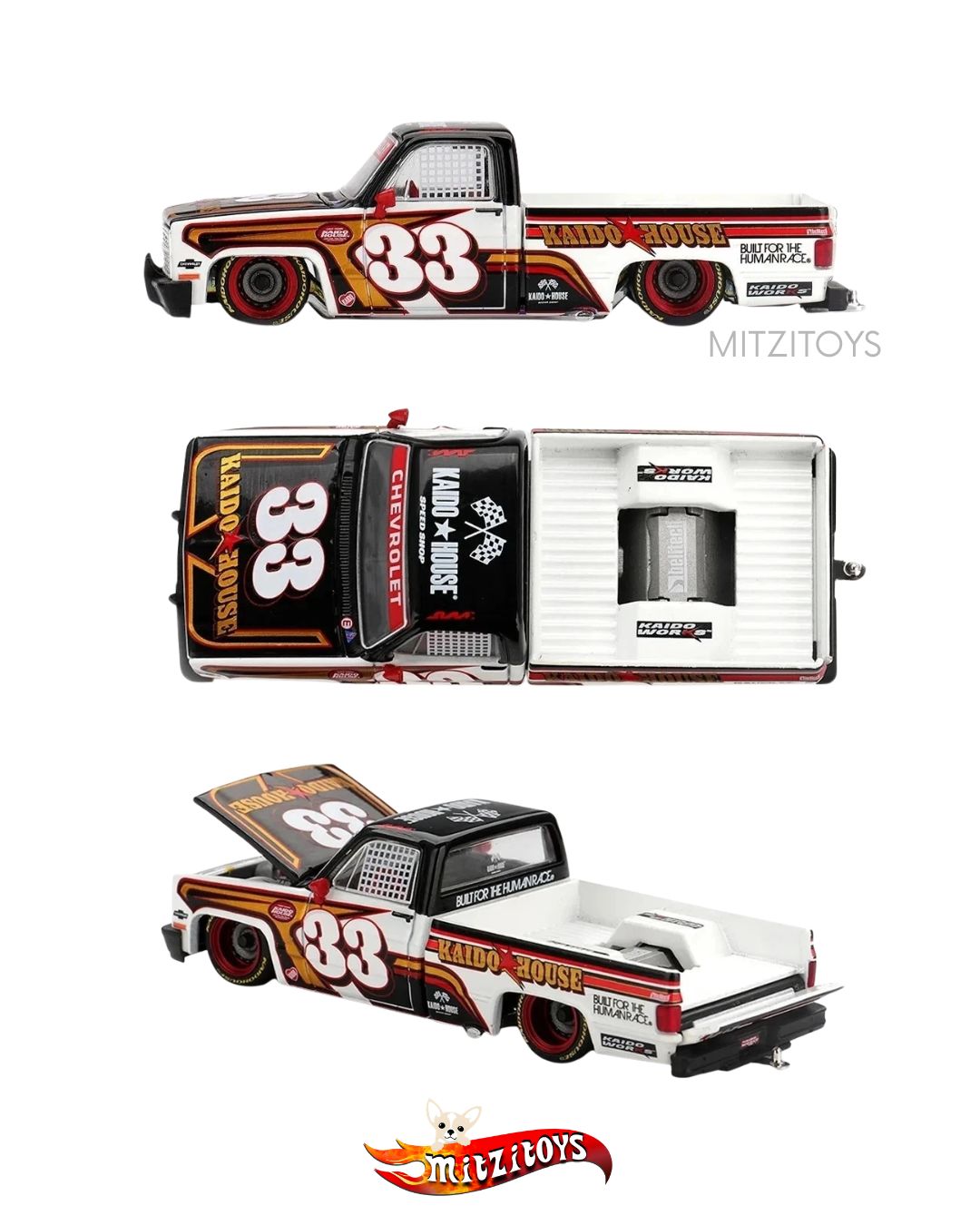 Chevy Silverado Kaido Intimidator V1 //212 - Kaido House x Mini GT 1:64