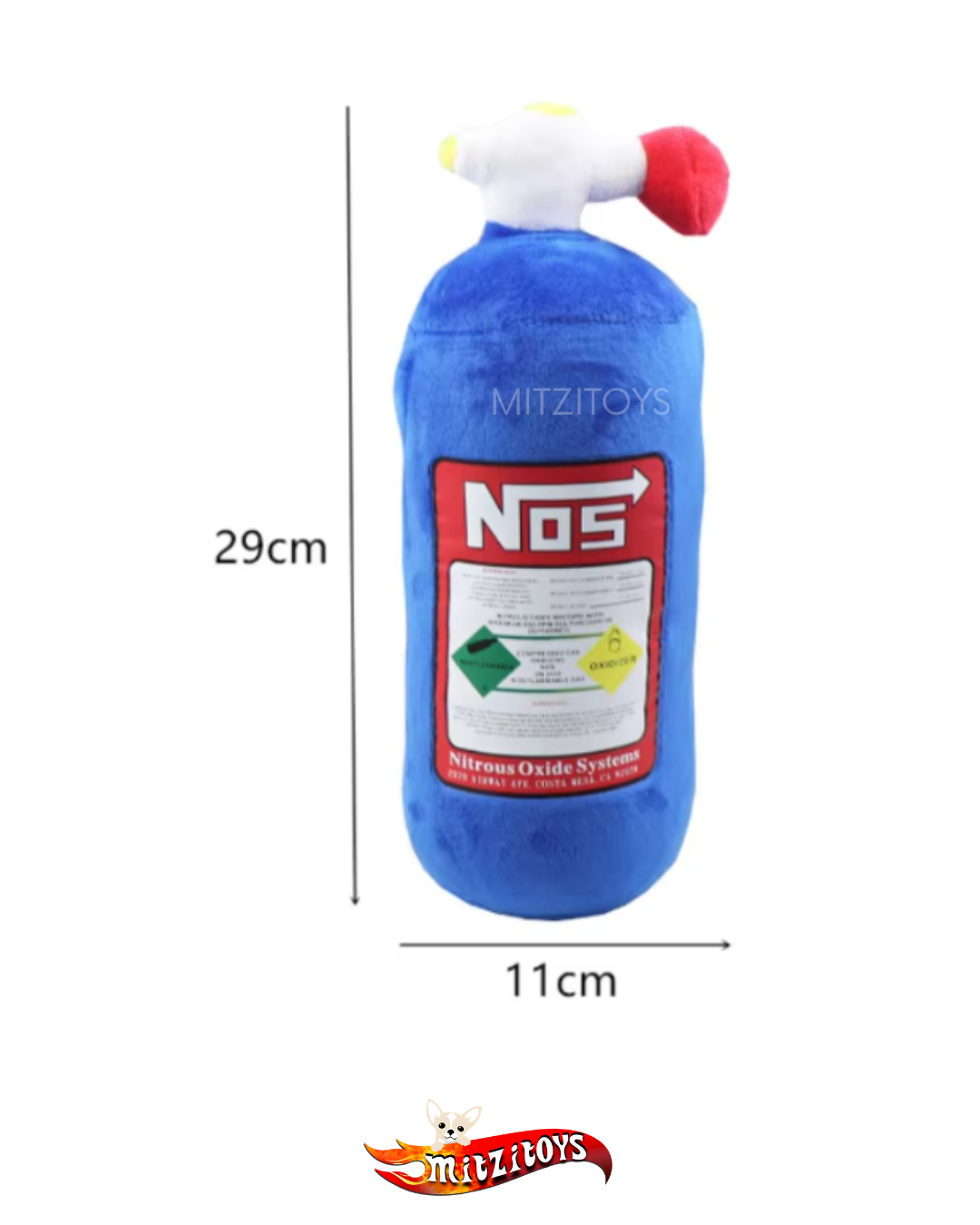 Cojín de Peluche Tanque de NOS Nitrogeno (Varios Colores)