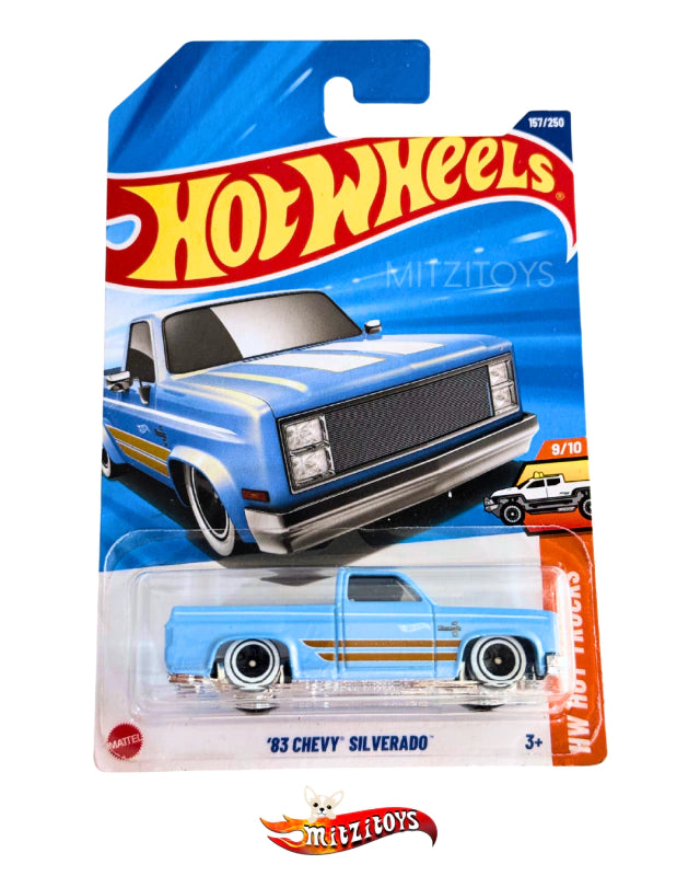 '83 Chevy Silverado Celeste - Hot Wheels - HW Hot Trucks (9/10)