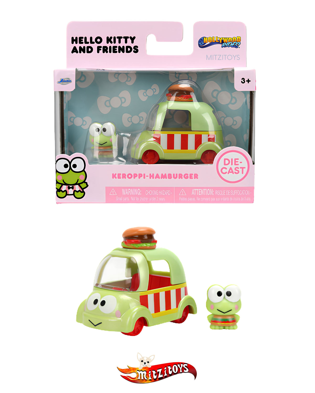 Keroppi Hamburger - Hello Kitty and Friends (Hollywood Rides) - Jada Toys