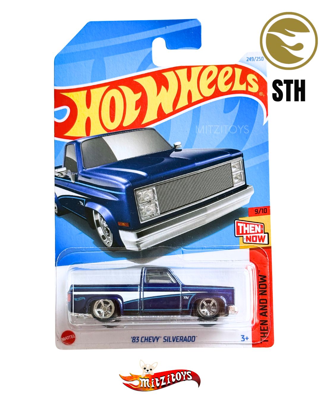 '83 Chevy Silverado Super Treasure Hunt (STH) - Hot Wheels Básico (Then and Now)