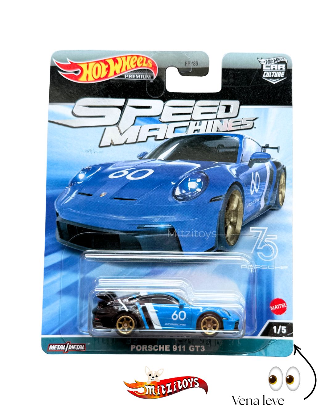 Porsche 911 GT3 Detalle (1/5) - Speed Machines - hot wheels Premium