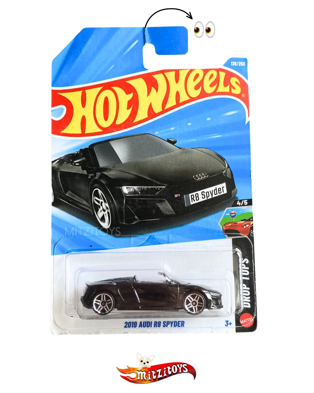 2019 Audi R8 (Detalle)Spyder (4/5) - Drop Tops - Hot Wheels Basico