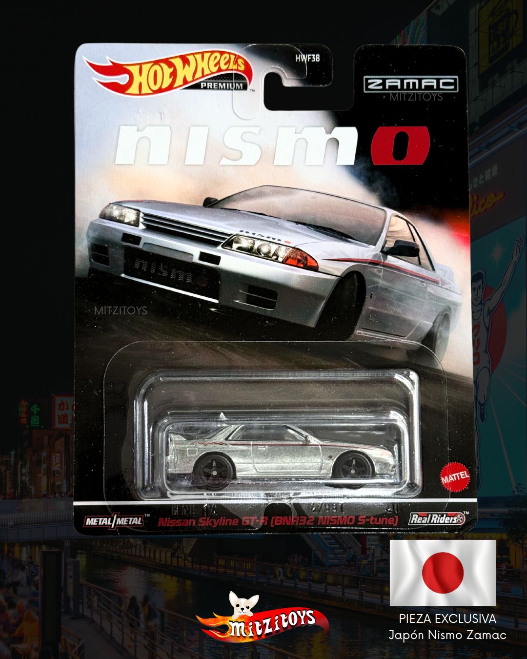 Nissan Skyline GT-R ( R32 NISMO S-tune) ZAMAC - NISMO Festival Japan Exclusive - Hot Wheels Premium