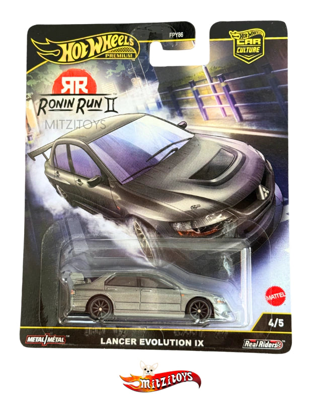 Mitsubishi Lancer Evolution IX - Hot Wheels Premium Car Culture: Ronin Run II (4/5) - Silver