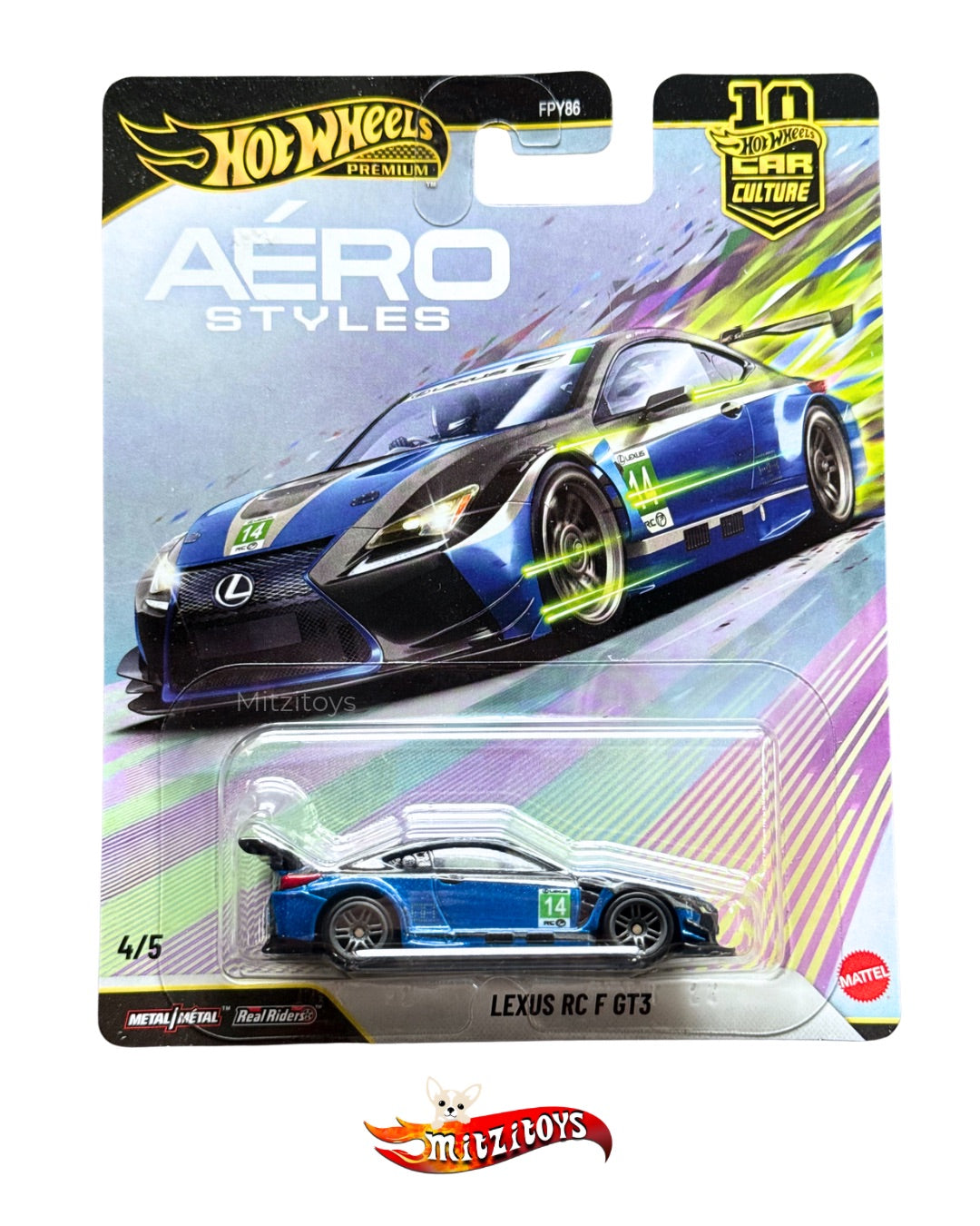 Lexus RC F GT3 (4/5) - Aero Styles - Hot Wheels Premium