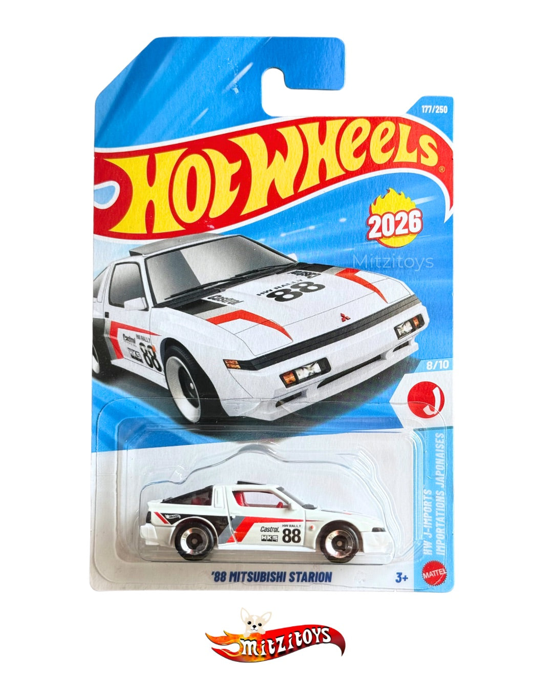 '88 Mitsubishi Starion (177/250) (8/10) - HW J-Imports - Hot Wheels básico