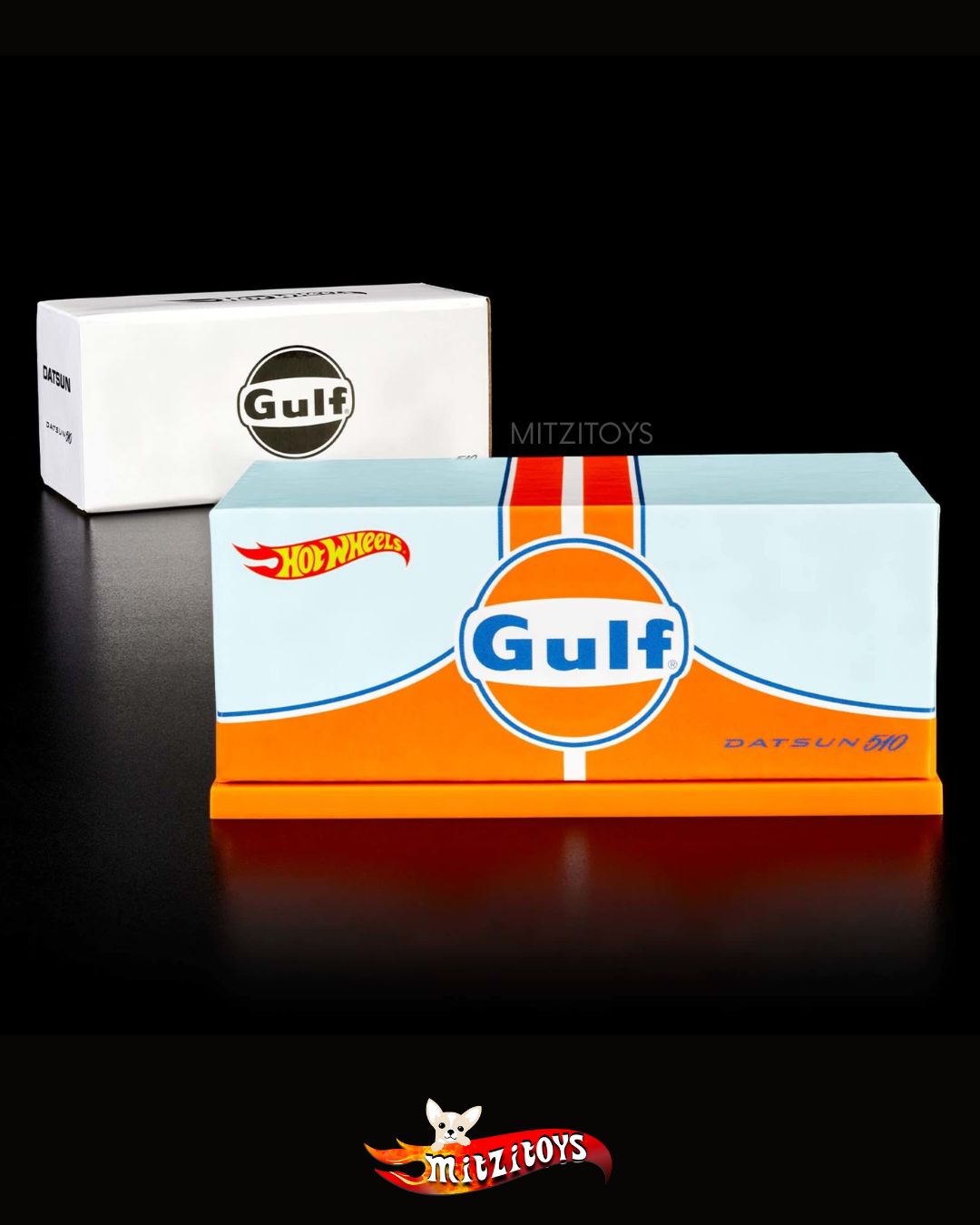 Datsun Bluebird 510 - Hot Wheels RLC (Red Line Club) Exclusive: Gulf Racing