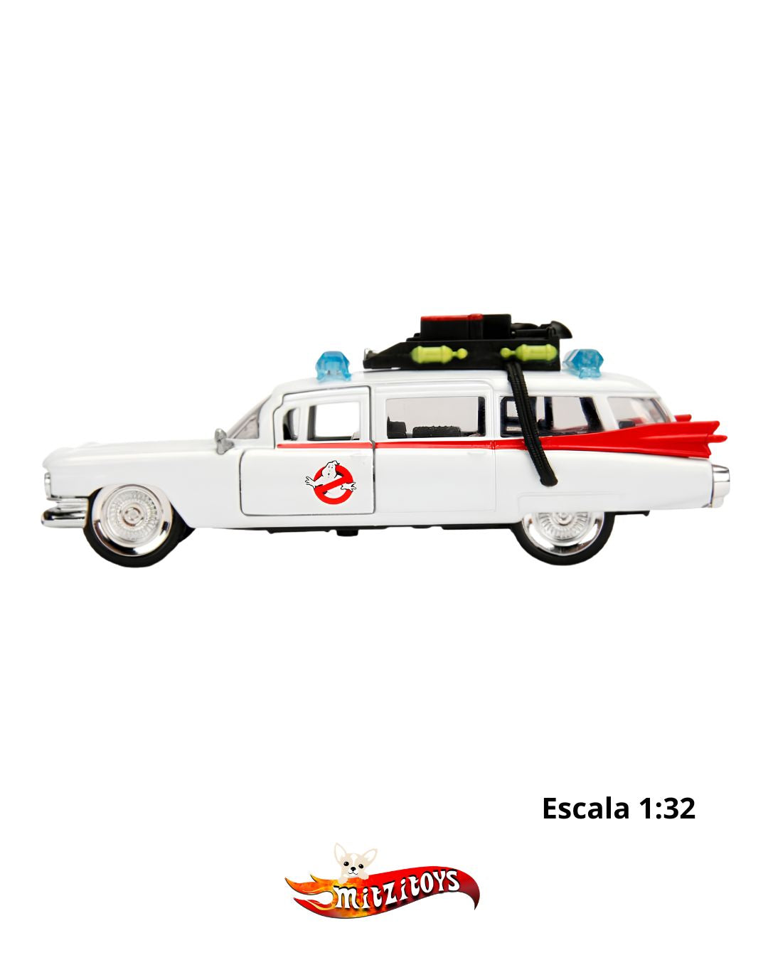 Ghostbusters Ecto-1 1959 Cadillac Miller-Meteor (Escala 1:32) - Jada Toys