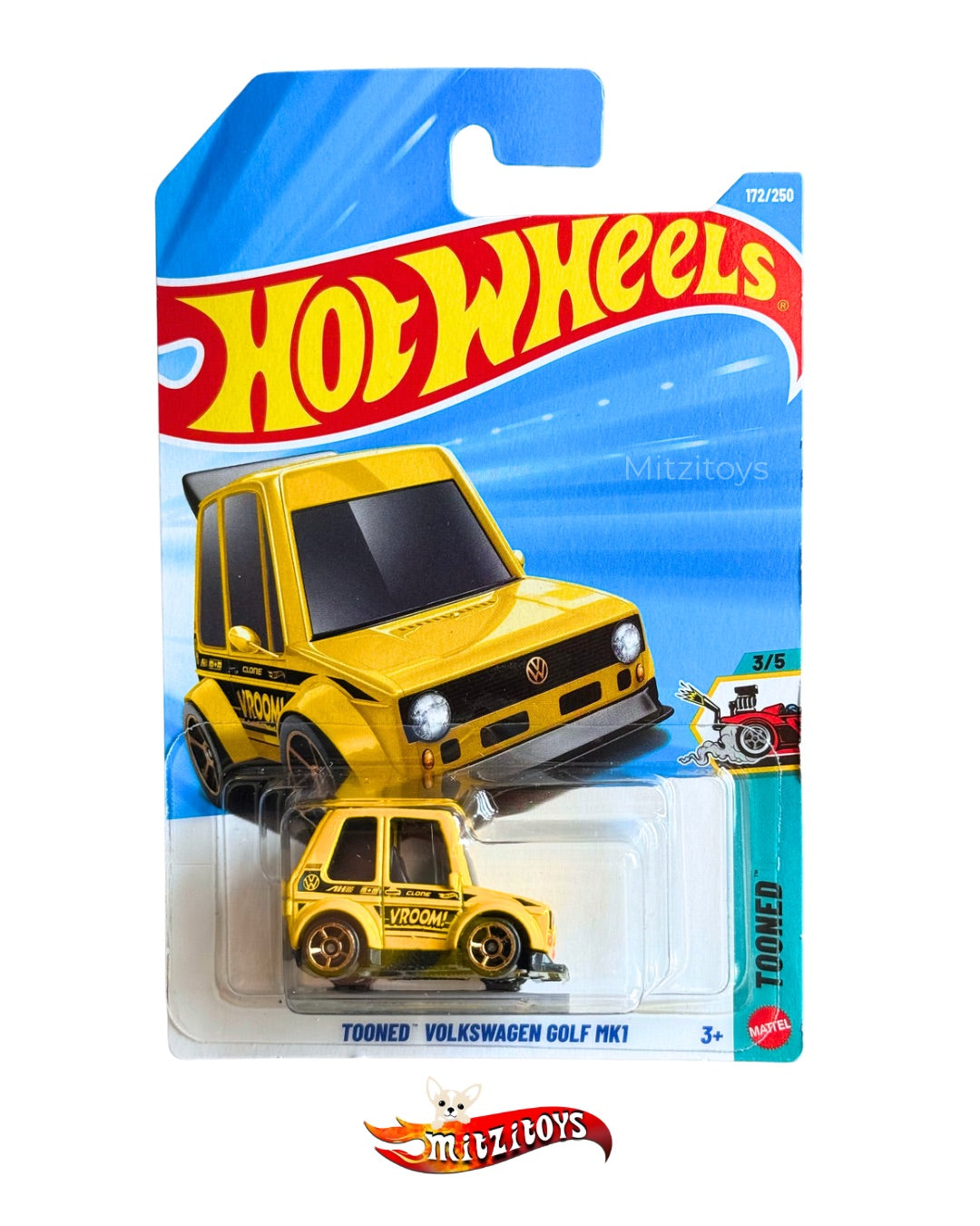 Tooned Volkswagen Golf Mk1 (172/250) (3/5) - HW - Hot Wheels básico