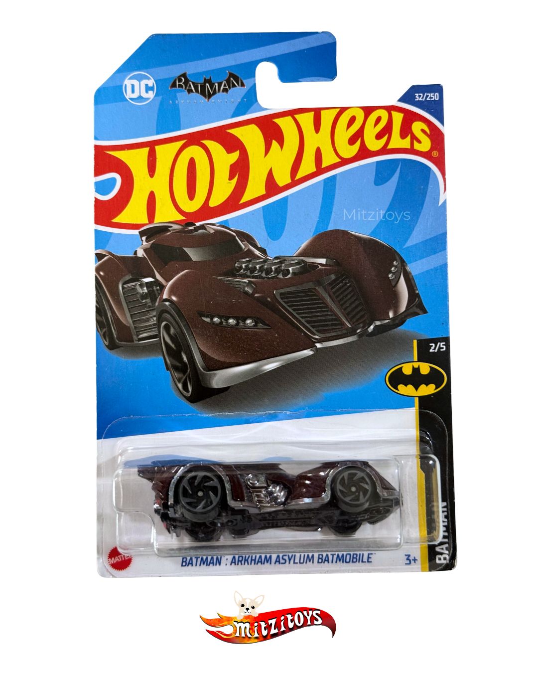 Batman: Arkham Asylum Batmobile (32/250) (2/5) - Batman - Hot Wheels básico