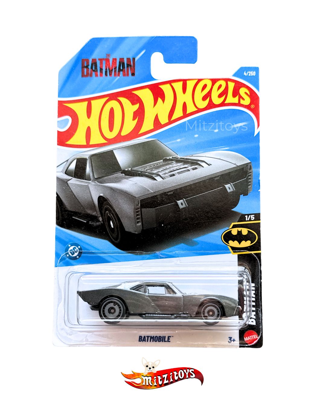 Batmobile Gris (1/5) - Batman - Hot Wheels Básico